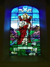 Stained glass window, Glenlyon Church
